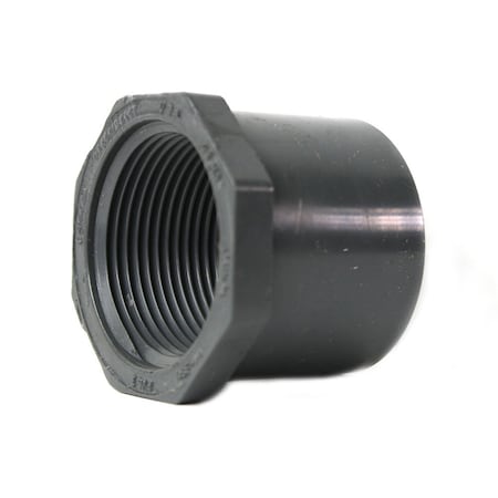 Thrifco Plumbing 2 Inch x 1-1/2 Inch Slip x Threaded PVC Bushing SCH 80 8213476